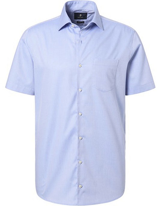 Сорочка PIerre Cardin з коротким рукавом у блакитному кольорі