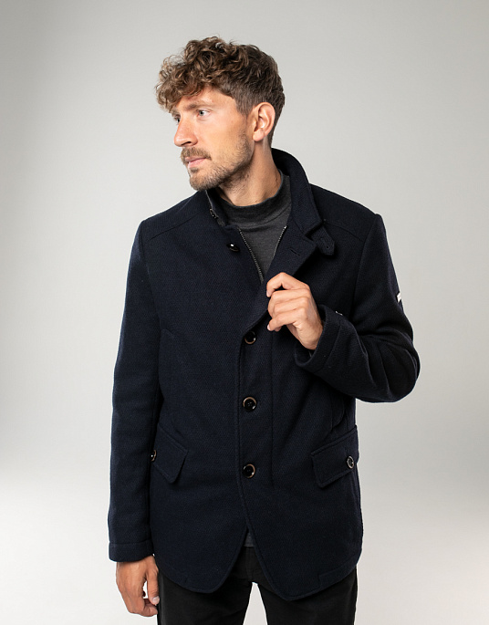 Куртка-пальто Pierre Cardin в темно-синем цвете