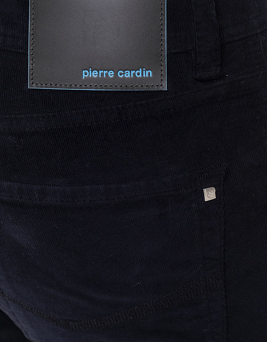 Вельветові штани Pierre Cardin із колекції Future Flex у темно-синьому кольорі