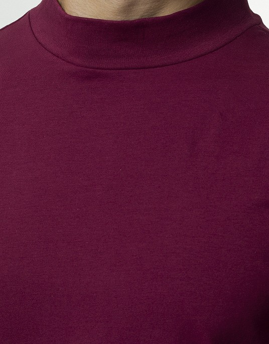 Гольф з коміром - стійка Pierre Cardin із колекції Future Flex у бордовому кольорі