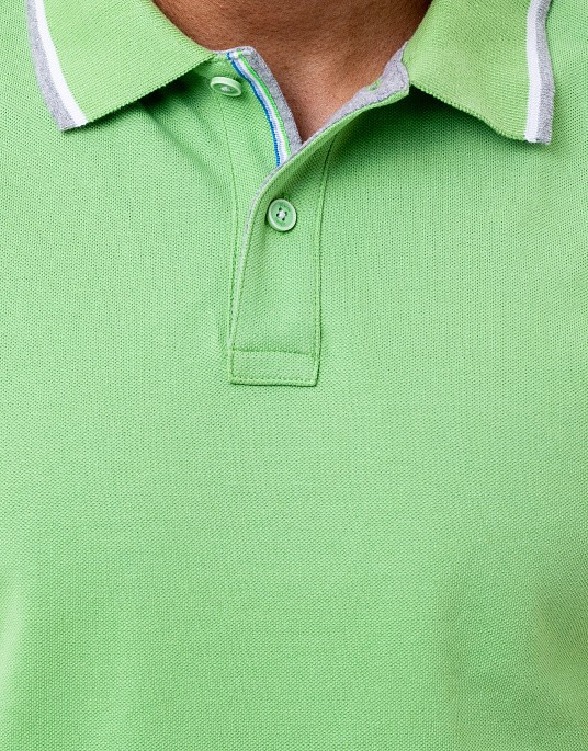 Поло Pierre Cardin із колекції Air Touch у зеленому кольорі
