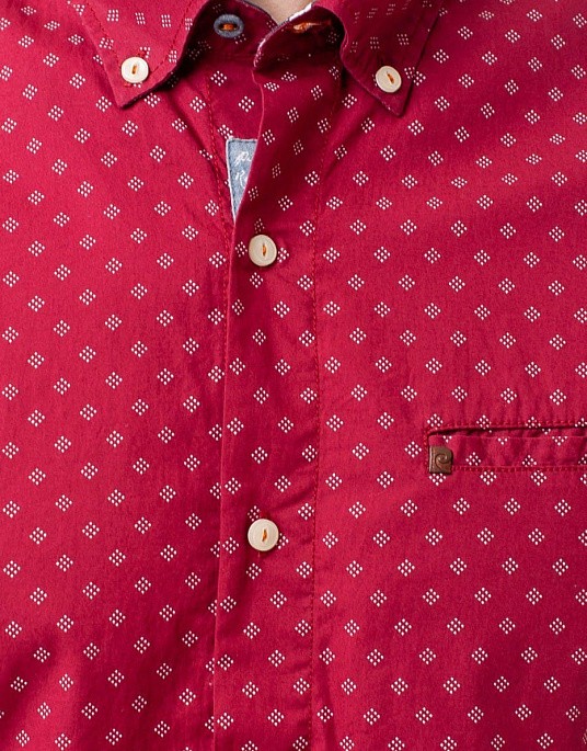 Сорочка Pierre Cardin з коротким рукавом у червоному кольорі