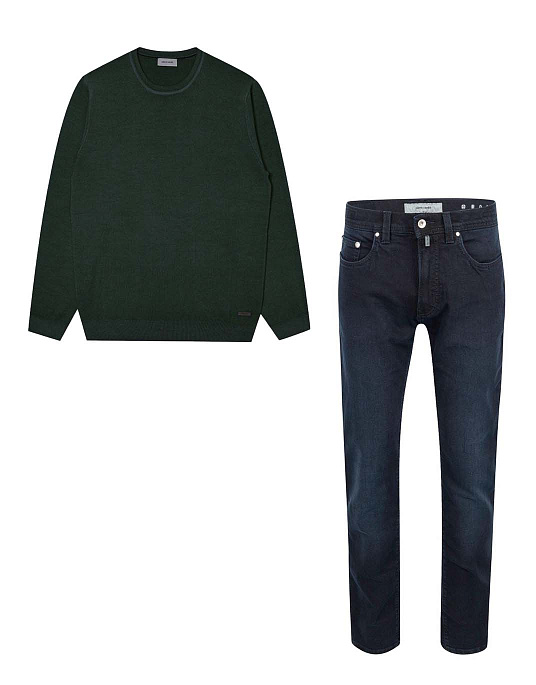 Подарочный набор Pierre Cardin джемпер + джинсы