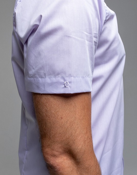 Сорочка Pierre Cardin з коротким рукавом у фіалковому кольорі