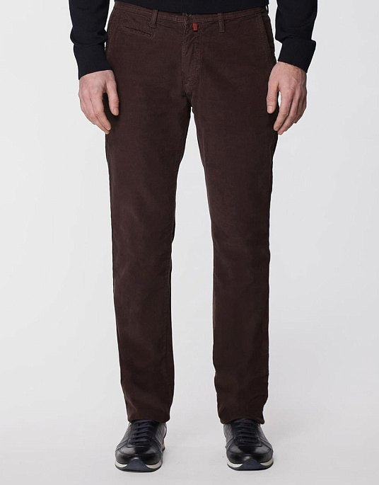 Вельветовые брюки Pierre Cardin  в коричневом цвете