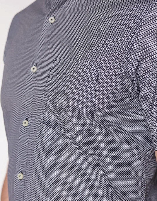 Сорочка з коротким рукавом Pierre Cardin у сірому кольорі