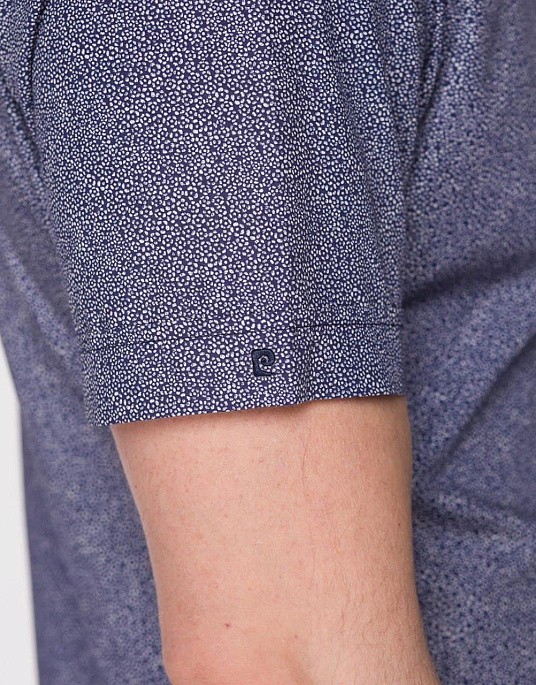Сорочка з коротким рукавом Pierre Cardin у синьому кольорі