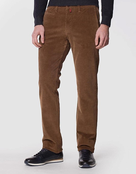 Вельветовые брюки Pierre Cardin  в коричневом цвете