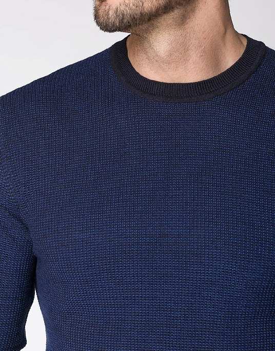 Pullover textured Pierre Cardin from the Future Flex collection in blue