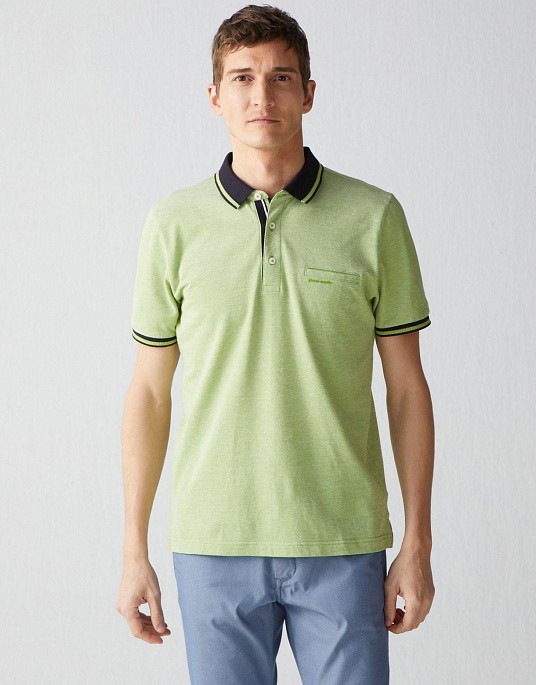 Polo Pierre Cardin from the Future Flex collection in light green
