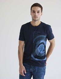 Pierre Cardin t-shirt with a print in blue