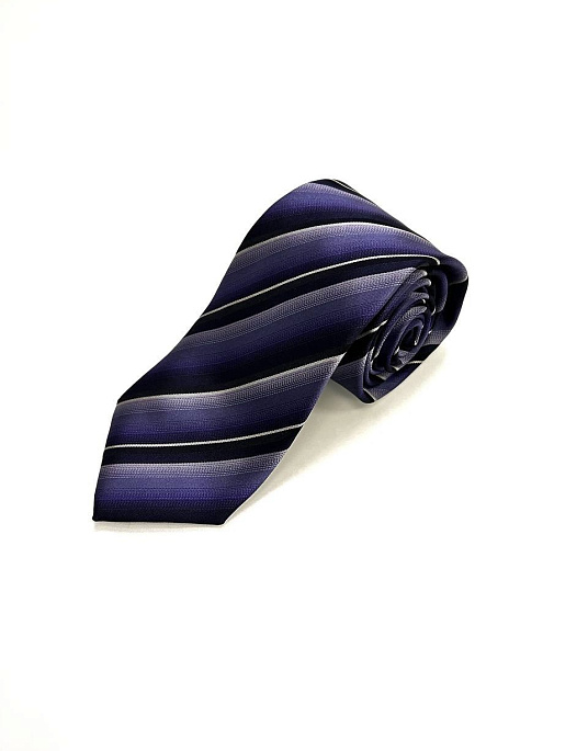 BOSS purple striped tie