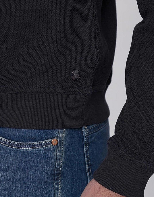 Pierre Cardin zip sweater in navy blue