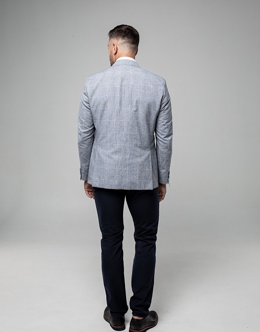 Pierre Cardin jacket in gray check print from the exclusive Le Bleu collection