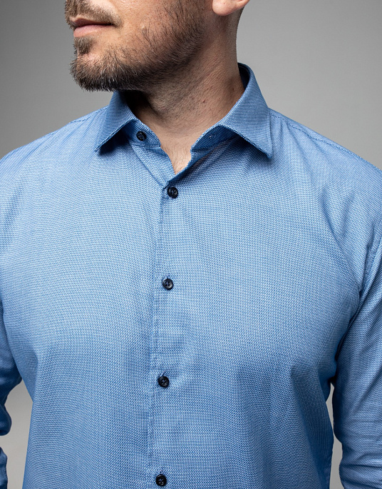 Рубашка Pierre Cardin из коллекции Future Flex в голубом цвете