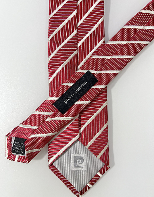 Pierre Cardin red striped tie