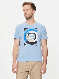 Pierre Cardin t-shirt with a print in blue color