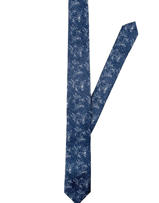 Pierre Cardin tie in blue color with print