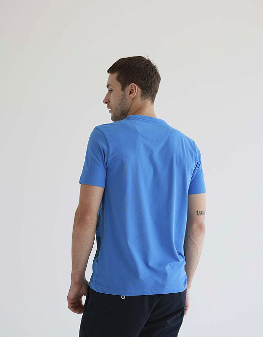 Pierre Cardin t-shirt with a print in blue