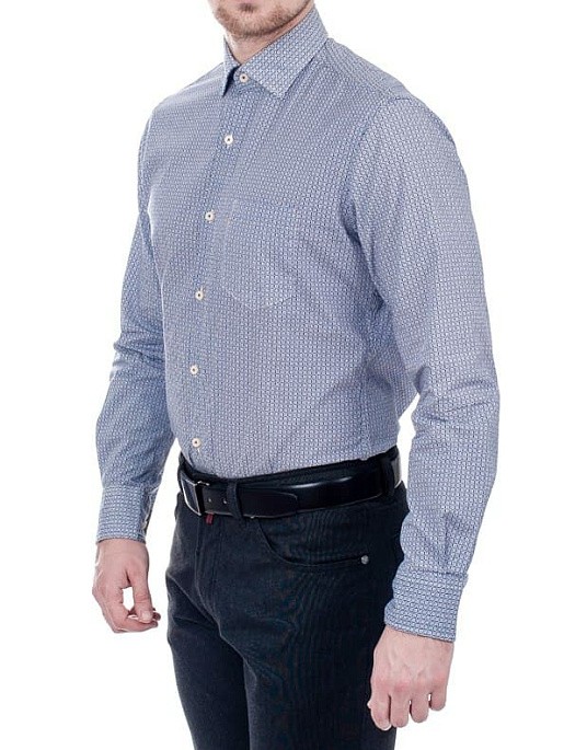 Pierre Cardin shirt in blue with print