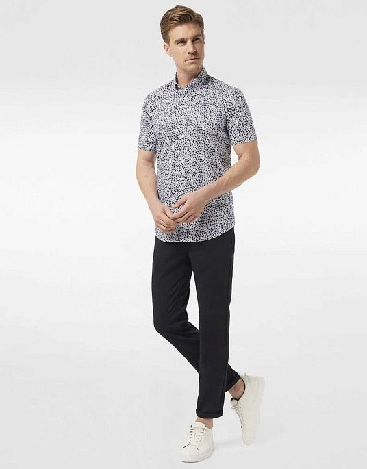 Pierre Cardin Future Flex short sleeve shirt with print