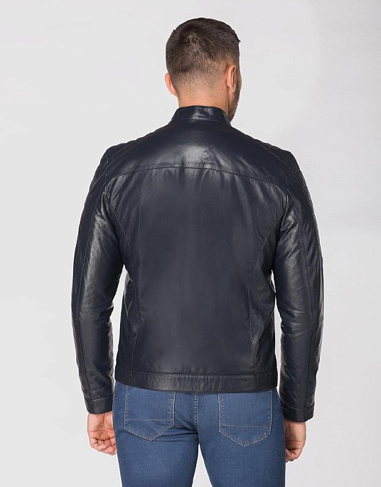 Pierre Cardin leather jacket in blue