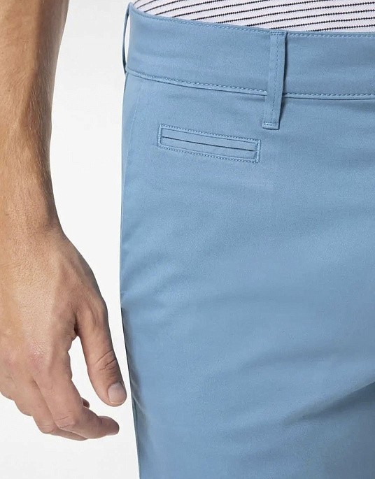 Pierre Cardin slant pocket shorts in light blue