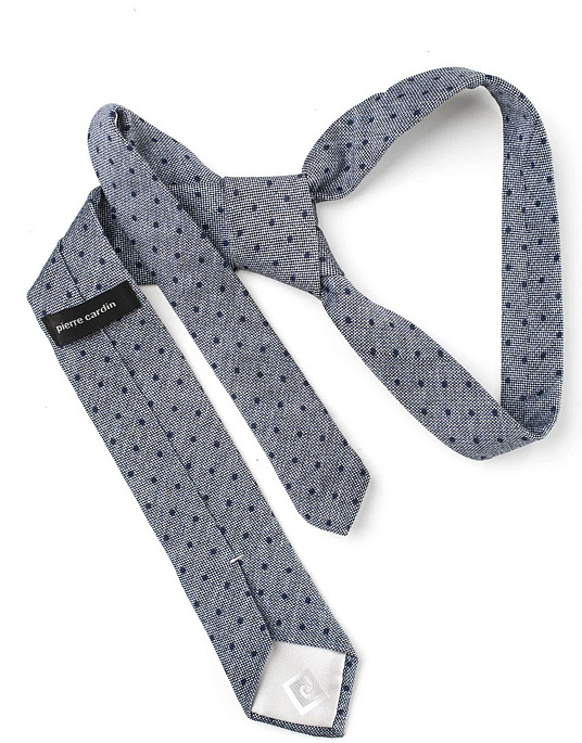 Pierre Cardin blue tie with print