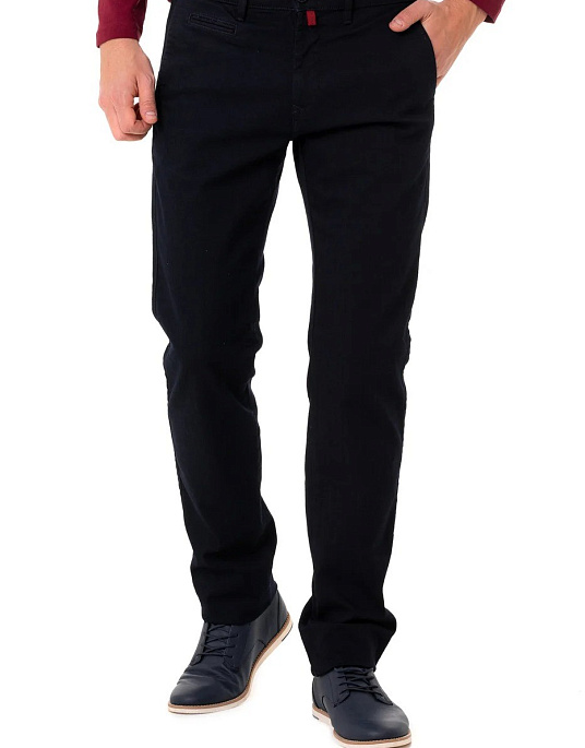 Pierre Cardin flat trousers from the Voyage collection in navy blue