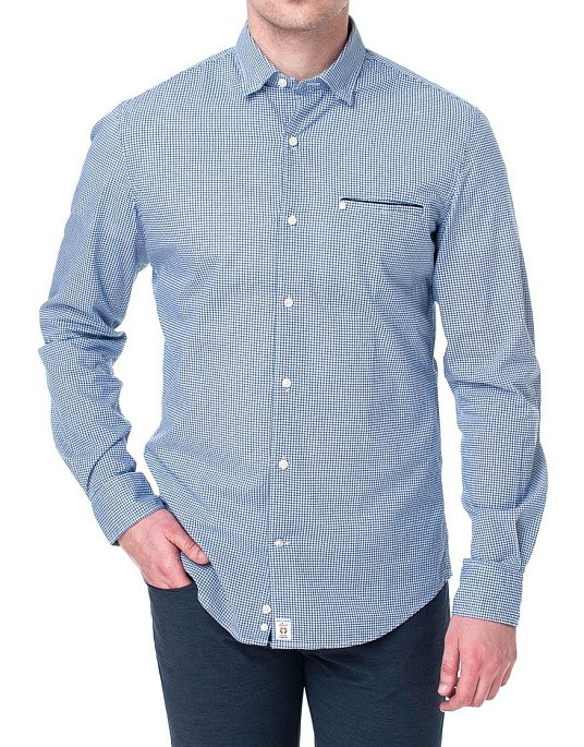 Pierre Cardin Cotton Comfort shirt in blue tint