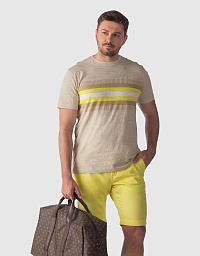 Pierre Cardin T-shirt from the Future Flex collection in beige