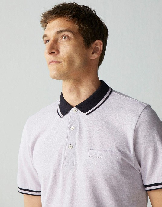 Pierre Cardin polo shirt from the Future Flex collection in light pink