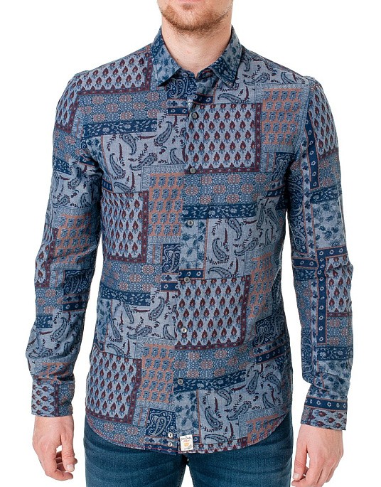 Pierre Cardin shirt in gray with print