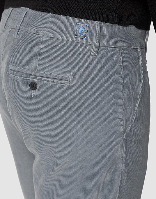 Вельветові брюки Pierre Cardin із колекції Future Flex у блакитному кольорі