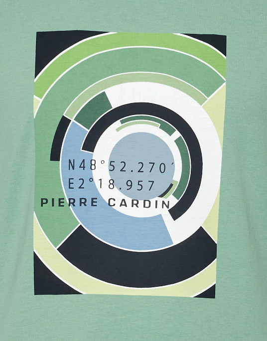 Pierre Cardin t-shirt with a print in green