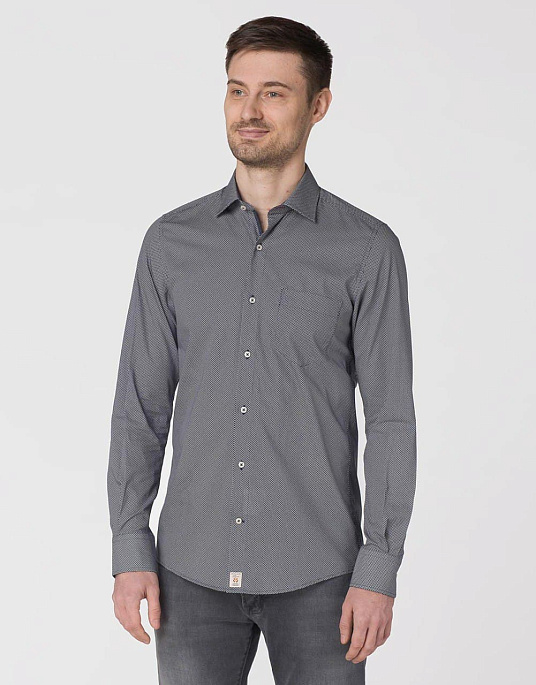 Pierre Cardin Cotton Comfort shirt in gray