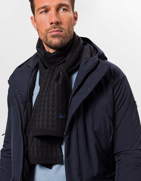 Pierre Cardin scarf from Future Flex collection gray-black