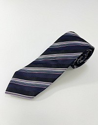 Hugo Boss blue striped tie