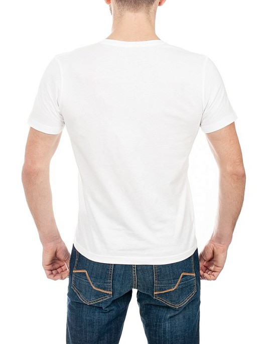 Комплект базовых футболок Pierre Cardin в белом цвете с круглым вырезом