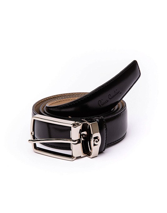 Pierre Cardin gift set belt, wallet, business card holder in black