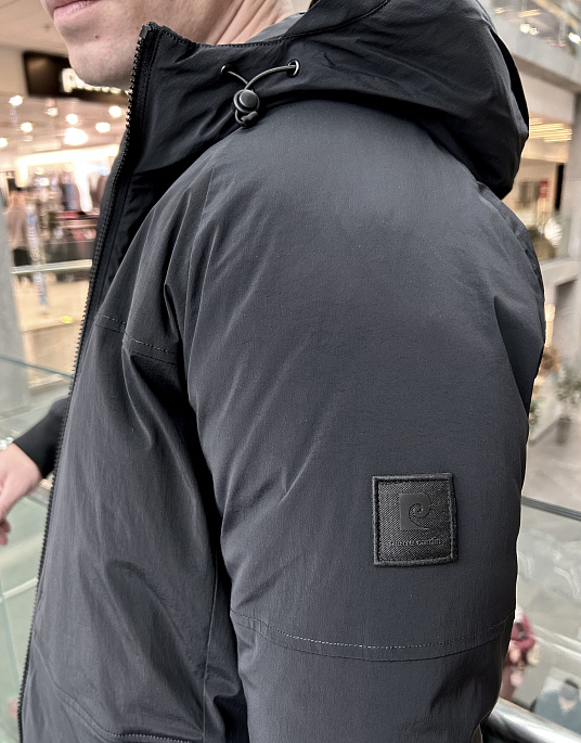 Куртка Pierre Cardin с капюшоном в черном цвете