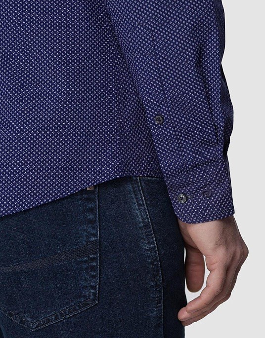 Pierre Cardin shirt in blue with pattern