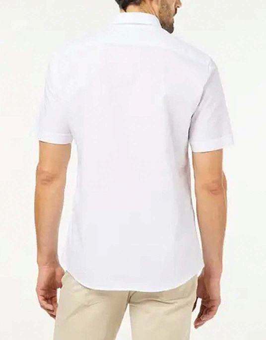 Сорочка Pierre Cardin  із колекції Air Touch з коротким рукавом у білому кольорі