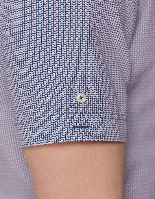 Рубашка с коротким рукавом Pierre Cardin из коллекции Air Touch в синем цвете