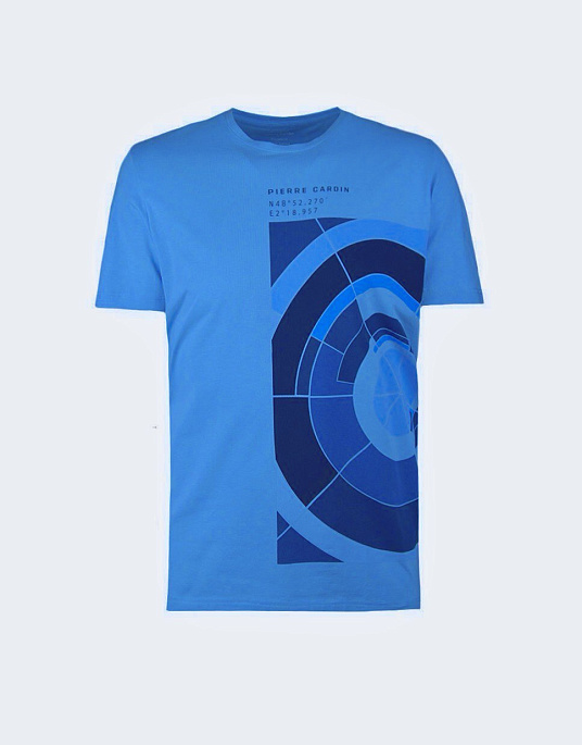 Pierre Cardin t-shirt with a print in blue