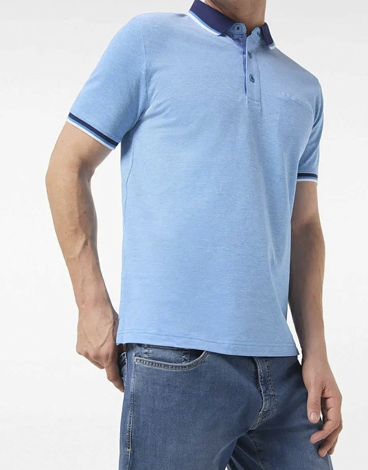 Pierre Cardin polo shirt from the Air Touch collection in blue