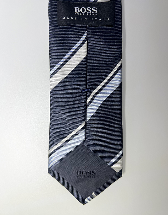 Hugo Boss blue striped tie