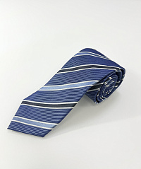 Hugo Boss blue striped tie