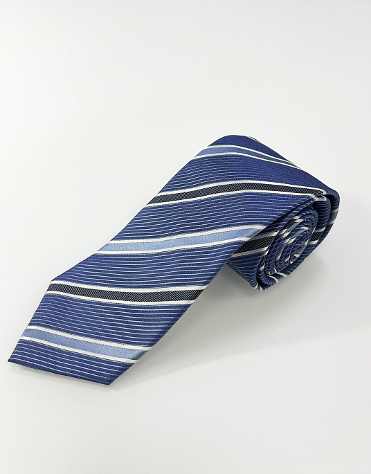 Hugo Boss blue striped tie