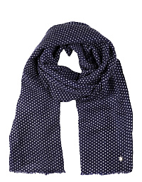 Pierre Cardin men's blue scarf with white point